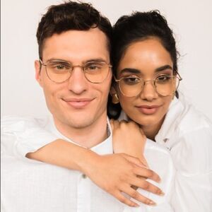 NIB Scojo BluLite Glasses - Gold - Palatino